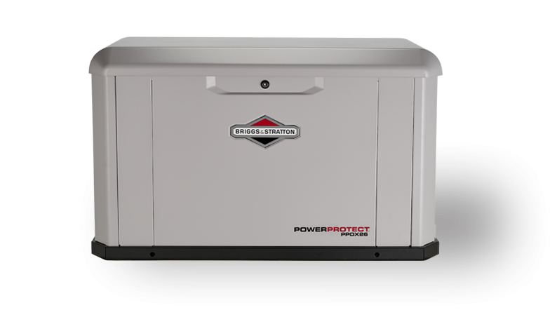 Briggs and Stratton power protect home backup generators 26kw.